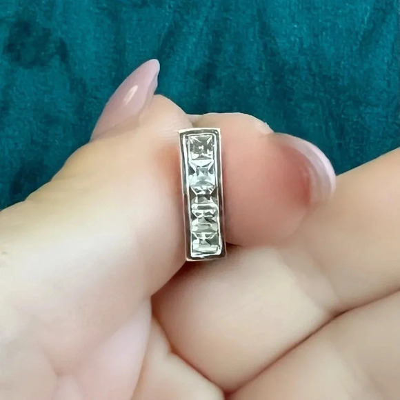 Set of 5 Jeweled Naval Piercings Stainless Steel Barbell Dangle Gems - Picture 3 of 8